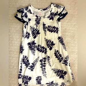 Persifpr size small navy & white dress, no stains!